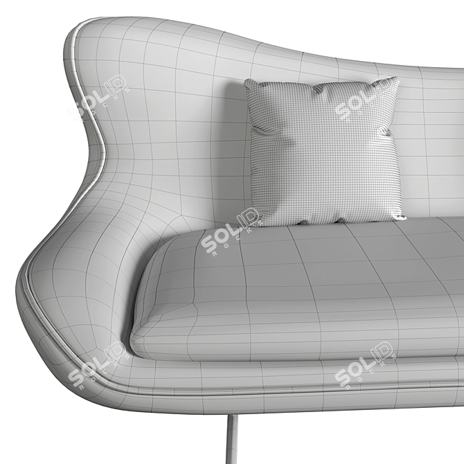 Cozy Comfort: Liu Jo Warm Hug Sofa 3D model image 5
