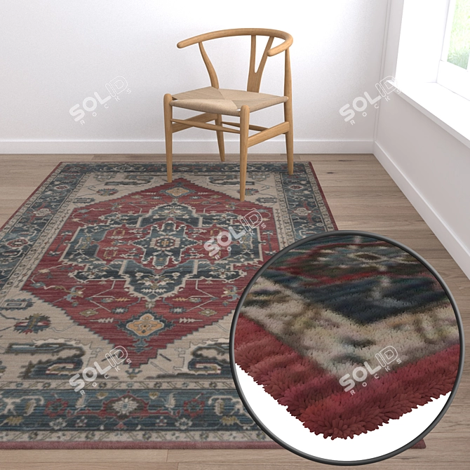 Title: Luxury Collection: Premium Carpets Set 3D model image 5