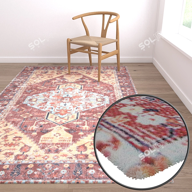 Premium Carpet Set: High-Quality Textures & Versatile Options 3D model image 5