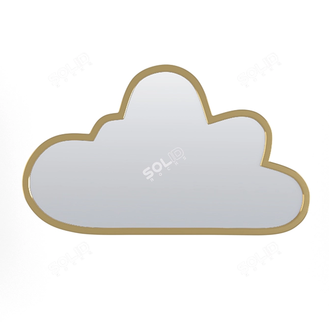 Cloud and Cactus Brass Mirrors 3D model image 3