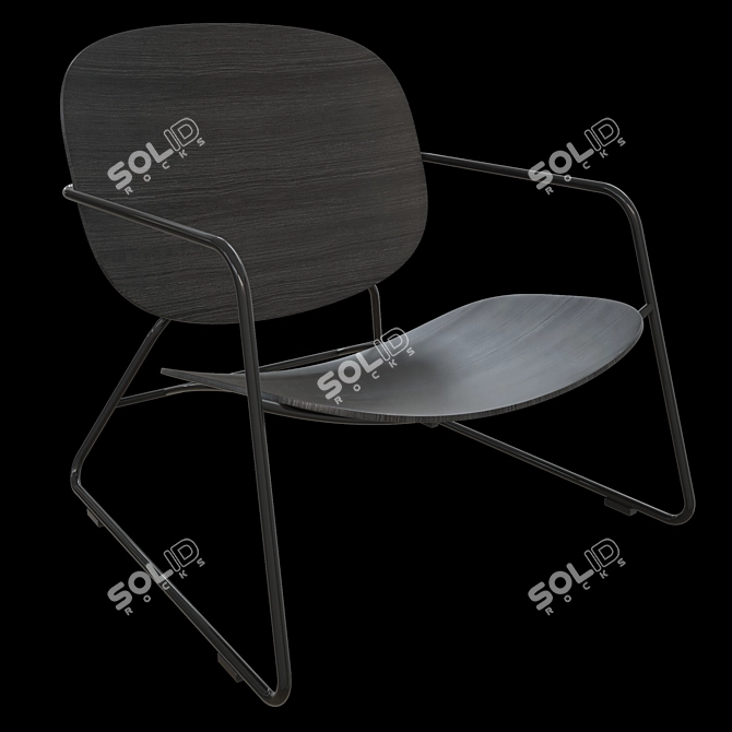 Elegant Comfort: Tondina Lounge 3D model image 1