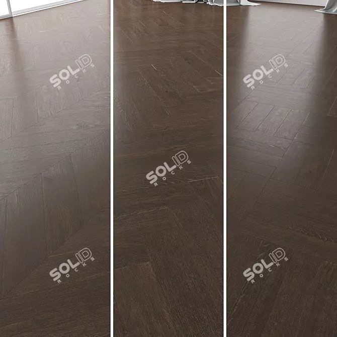 Lawson Brushed Oak Parquet Set 3D model image 1