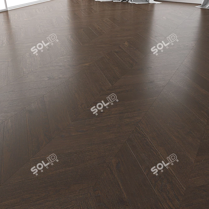 Lawson Brushed Oak Parquet Set 3D model image 3