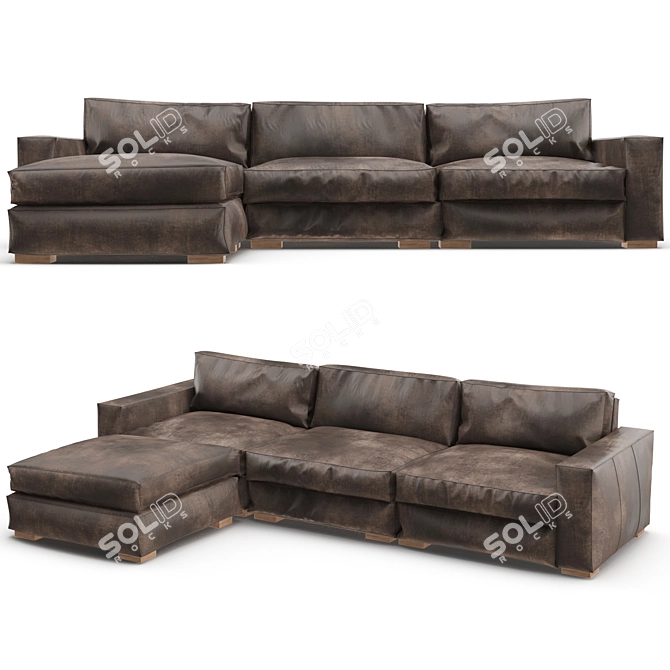  Luxe Maxwell Sofa: Timeless Elegance 3D model image 1