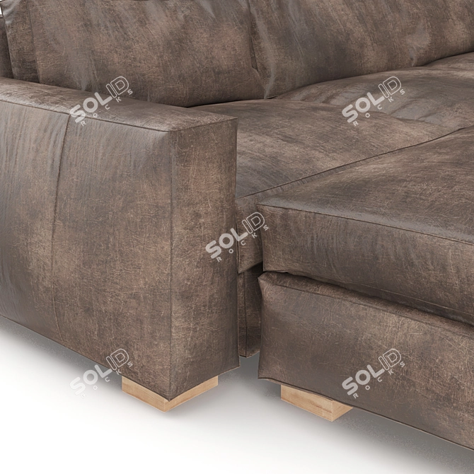  Luxe Maxwell Sofa: Timeless Elegance 3D model image 3