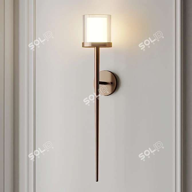 AURELLE Wall Sconce: Exquisite Illumination 3D model image 1
