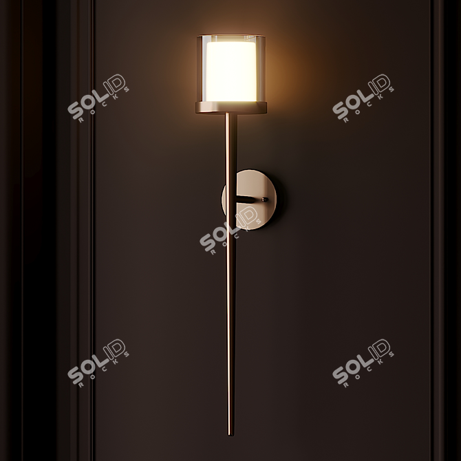 AURELLE Wall Sconce: Exquisite Illumination 3D model image 2