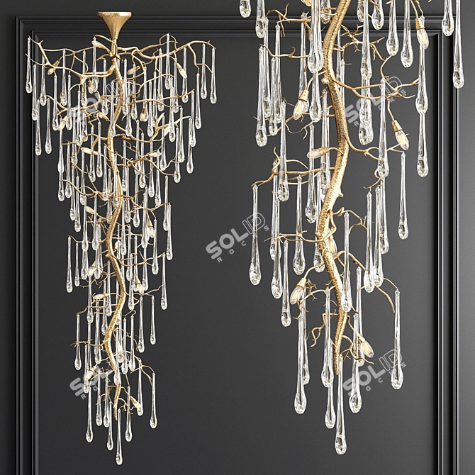 Grandeur Illumination Collection - 3 Marvelous Chandeliers 3D model image 4