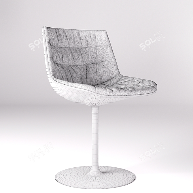 Sleek Modern Chair 3D model image 3