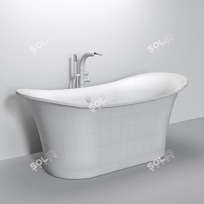 Luxurious Victoria + Albert Toulouse Bath 3D model image 5