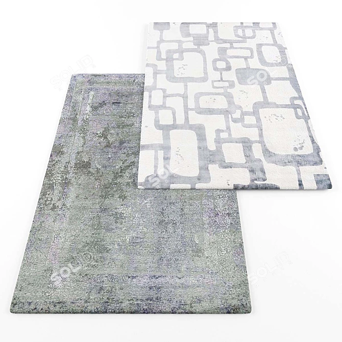 Modern Style Rug Collection 3D model image 2