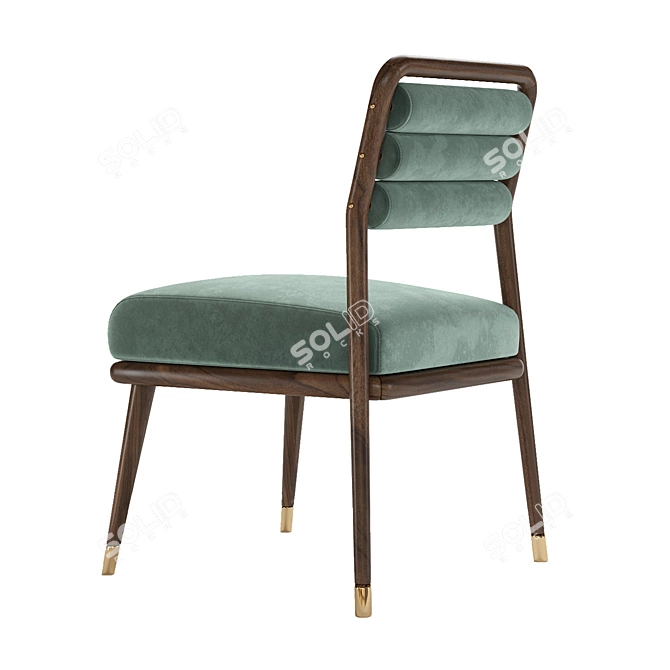 Elegant Lovano Dining Chair 3D model image 2