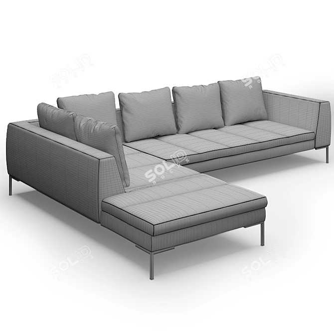 Modern Madison Sofa - Stylish Comfort for Your Living Space 3D model image 4