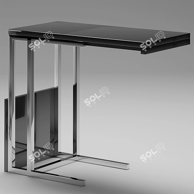 Modern Greta Side Table - Space-Saving and Stylish 3D model image 7