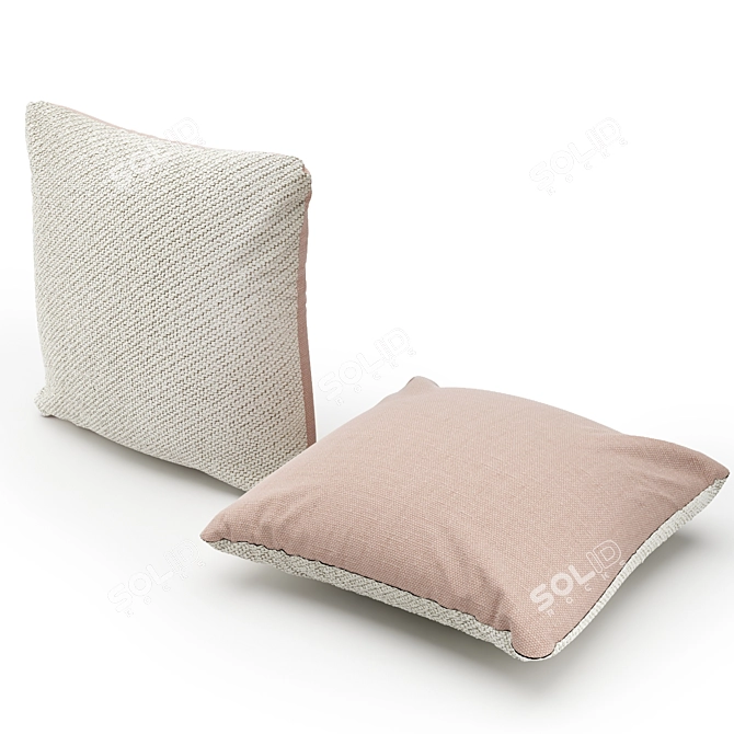 Muuto Mingle Cushion - Luxurious Scandinavian Comfort 3D model image 2