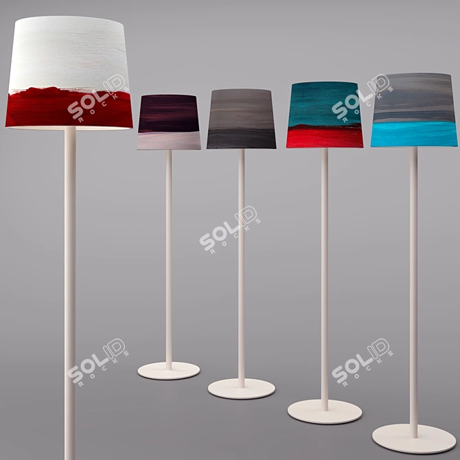 Aurora Sisters Floor Lamp 3D model image 1