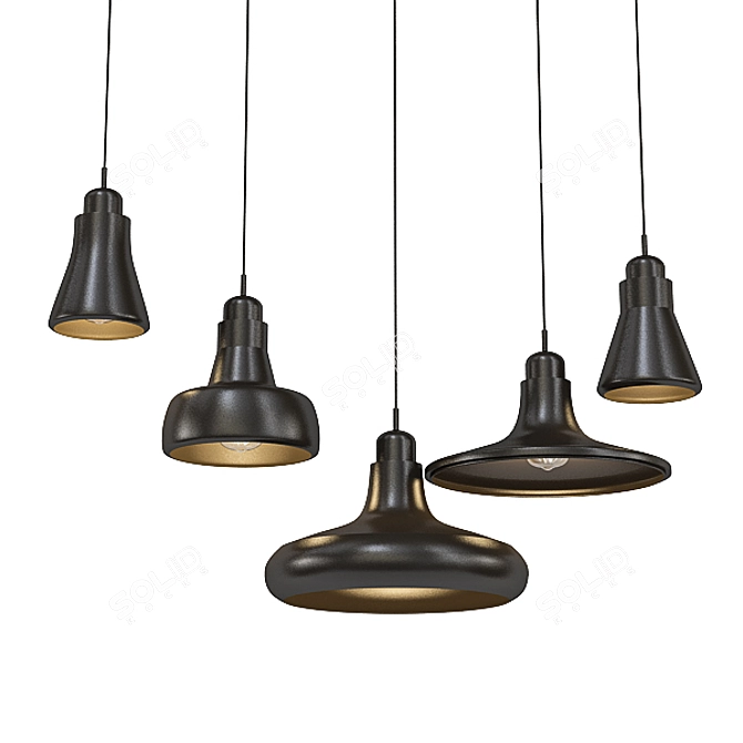 Modern Crystal Pendant Light Collection 3D model image 3