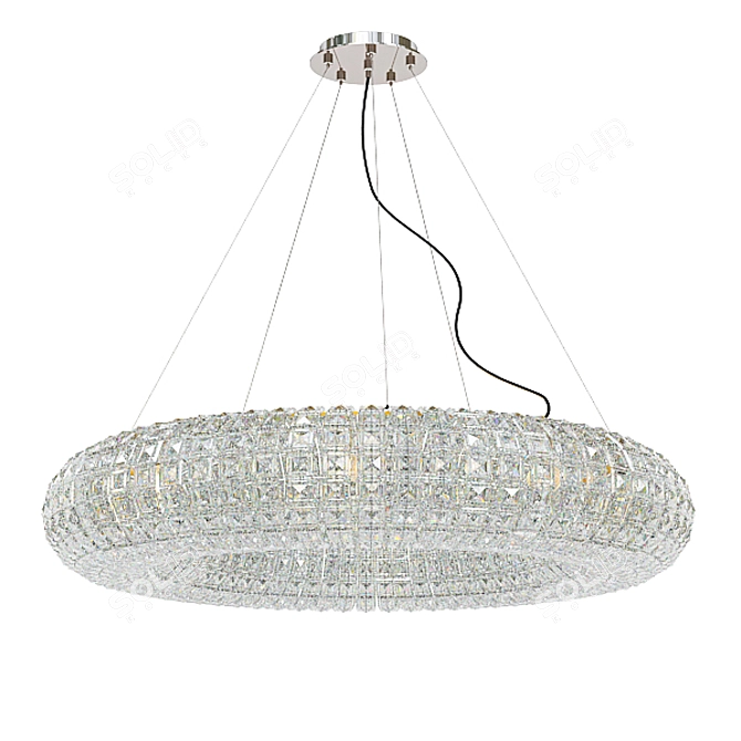 Modern Crystal Pendant Light Collection 3D model image 5