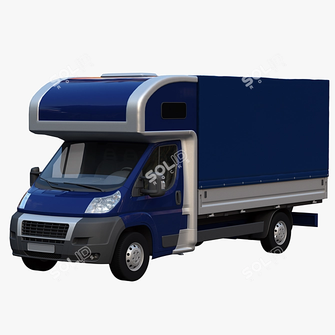 L4H1 Maxi Truck with Onboard Awning & Sleeping Bag 3D model image 1