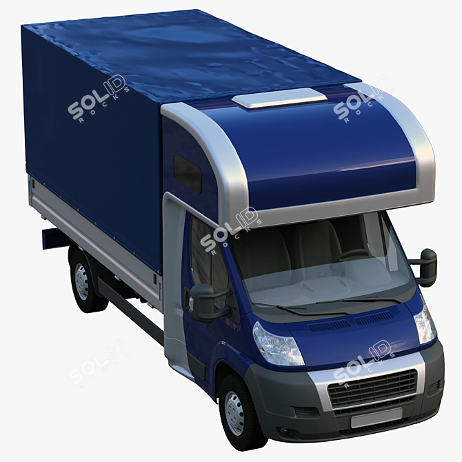 L4H1 Maxi Truck with Onboard Awning & Sleeping Bag 3D model image 4