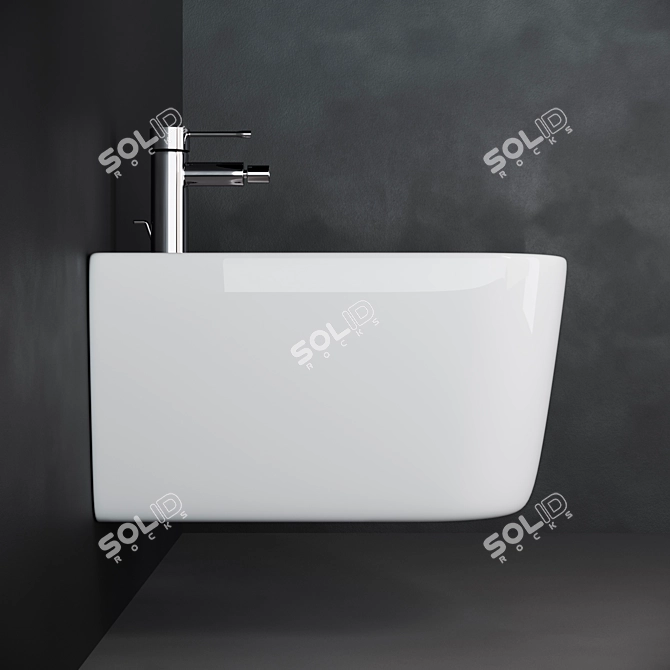 Ceramica Nova New Day Hanging Bidet CN3006 3D model image 4