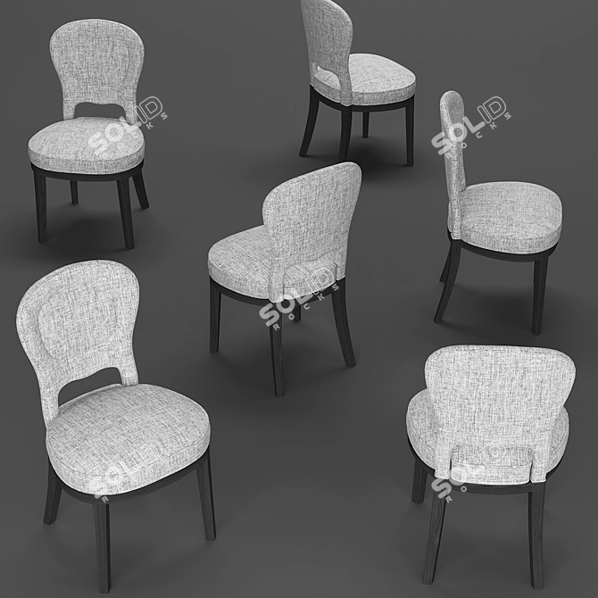 Gilda BI Galimberti Nino - Modern Italian Dining Chair 3D model image 3