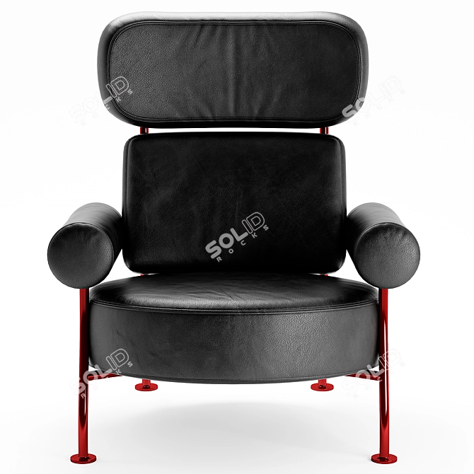 Elegant Ligne Roset Astair Armchair 3D model image 2