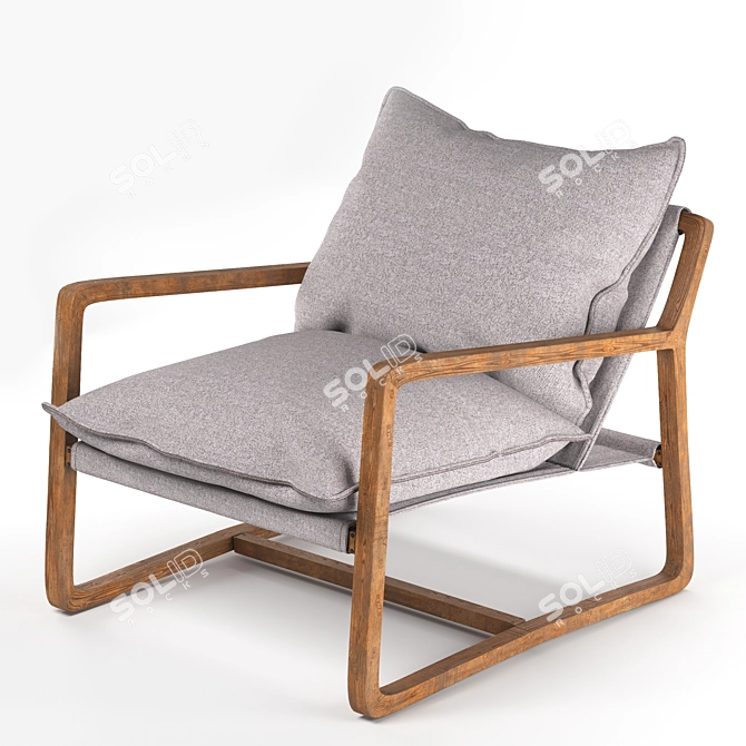 Elegant Ace Chair: Stylish Design & Comfort 3D model image 2