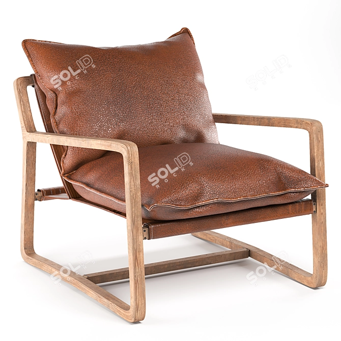 Elegant Ace Chair: Stylish Design & Comfort 3D model image 4