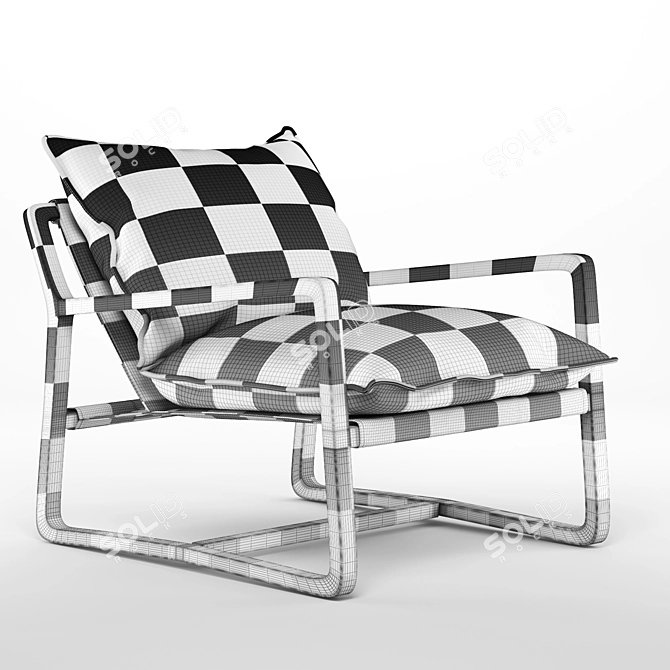 Elegant Ace Chair: Stylish Design & Comfort 3D model image 5