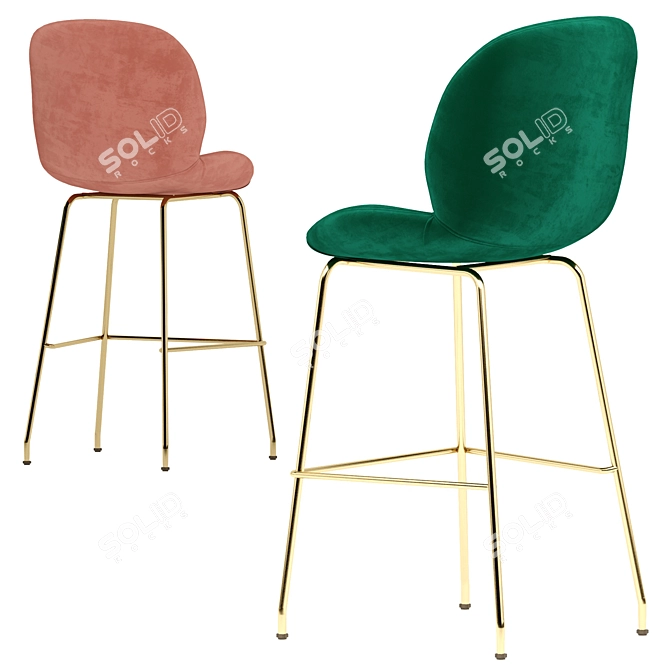 Elevated Style: Turin-2 Bar Chair 3D model image 2