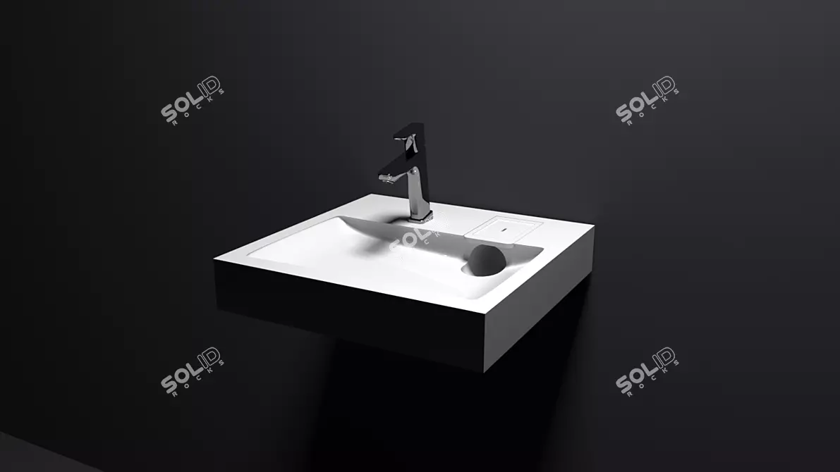 Dual-Purpose Sink: Washer Top Companion 3D model image 1