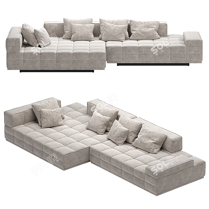 Modern Quadro Sofa | Interia Studio 3D model image 1