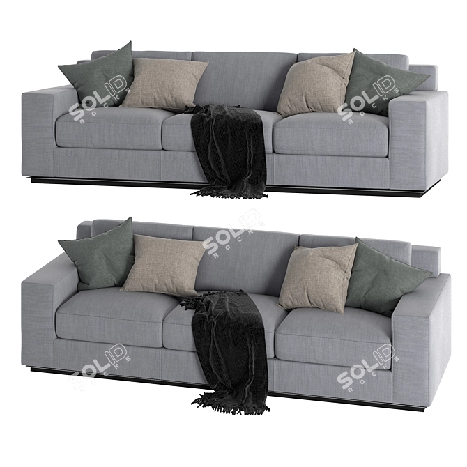 Luxury Arudin Sofa - Elegant Comfort 3D model image 1