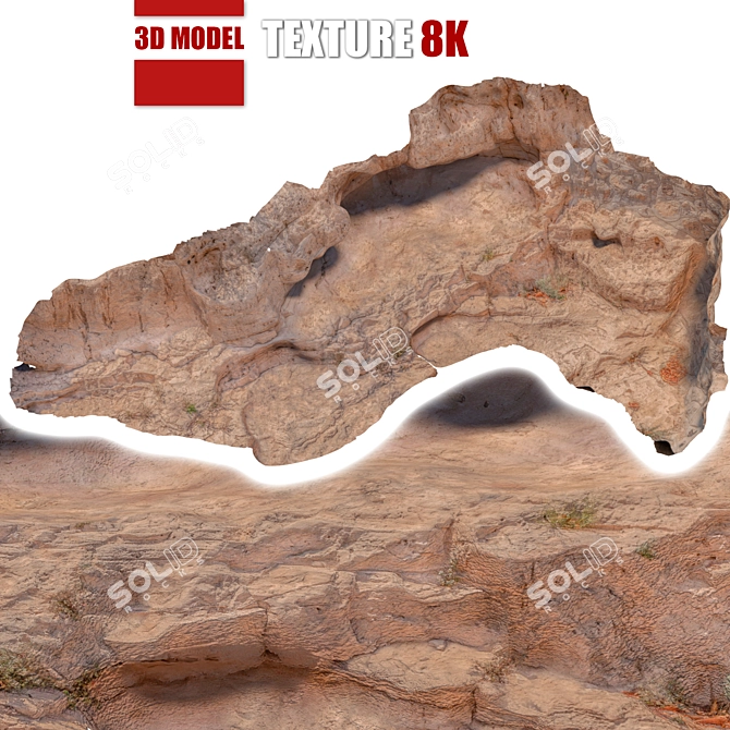 Detailed Stone Model - 8K Texture 3D model image 1