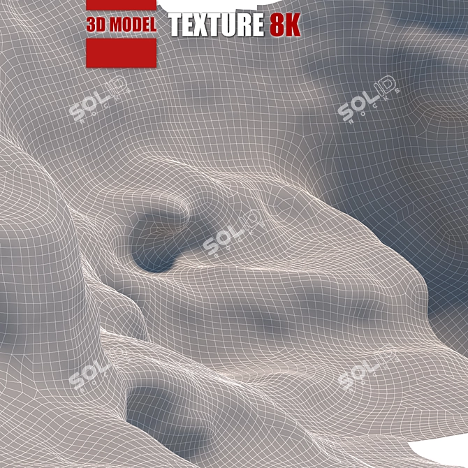 Detailed Stone Model - 8K Texture 3D model image 3