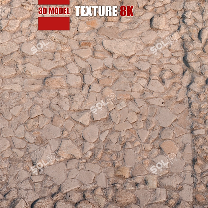 High-Quality Stone 3D Model 3D model image 2