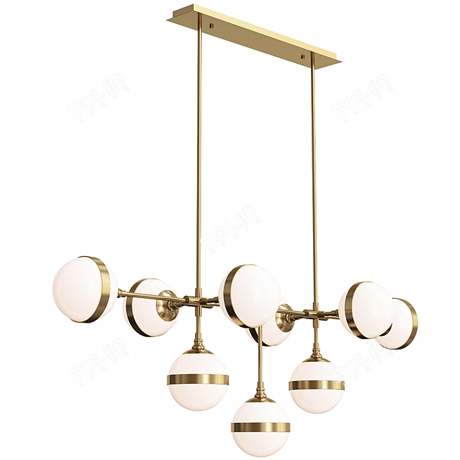 Peggy Guggen Chandelier - Elegant Large Brass Lighting 3D model image 5