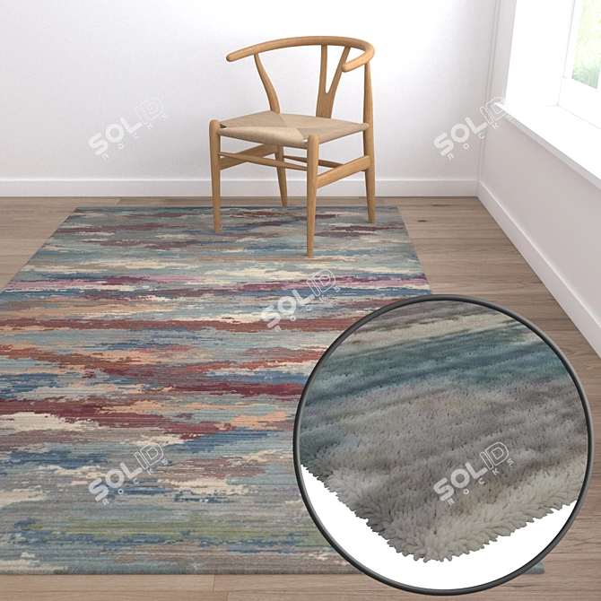 High-Quality Carpet Set 3D model image 5