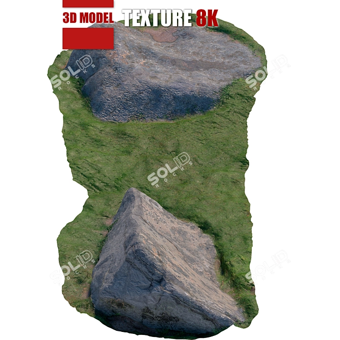 Title: Detailed Stone Model for Close-up Shots 3D model image 2