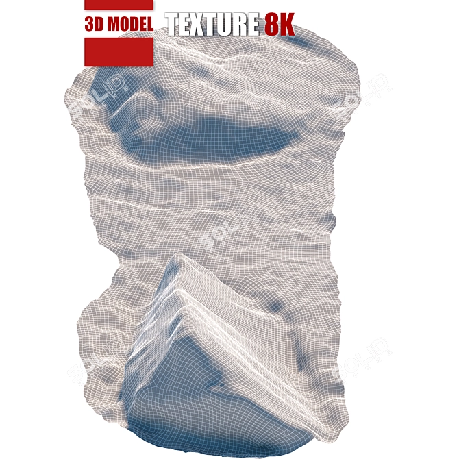 Title: Detailed Stone Model for Close-up Shots 3D model image 3