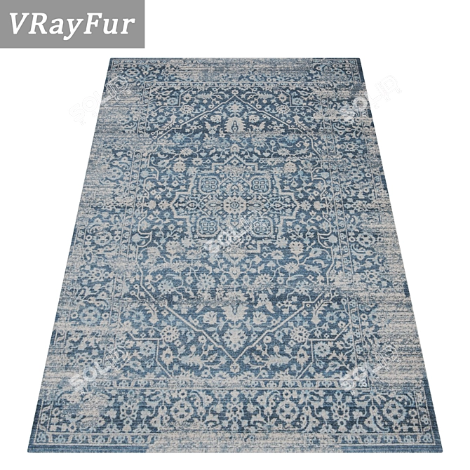 High Quality Carpet Set 3D model image 2