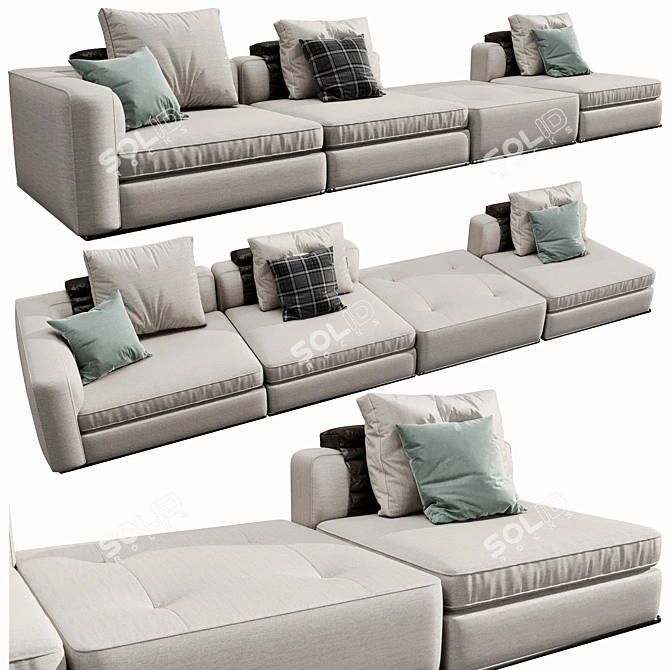 Albert Sofa: Elegant and Timeless Design 3D model image 2