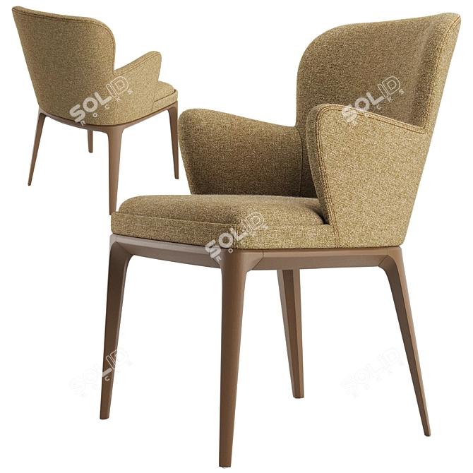 Elegant Idex M Chair 3D model image 4
