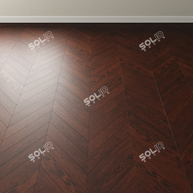 Brazilian Oak Parquet: Inspire the Night 3D model image 4