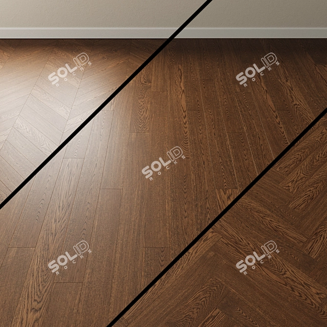 Cinnamon Oak Parquet: Inspire Elegance. 3D model image 1