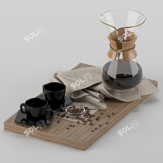 Sleek Chemex Type 1: Modern Elegance 3D model image 1