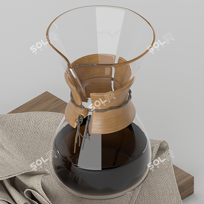 Sleek Chemex Type 1: Modern Elegance 3D model image 2