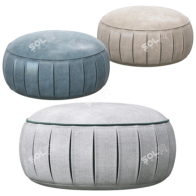 Leolux LX649 Pouf: Modern Design 3D model image 1