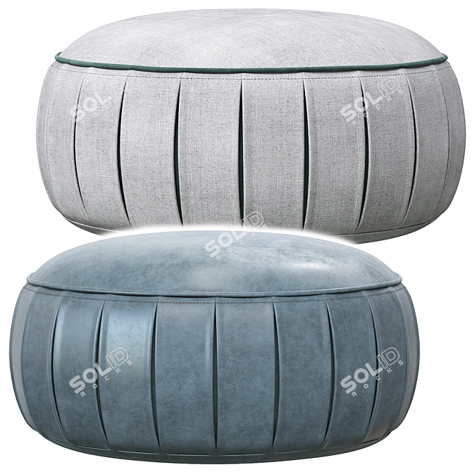 Leolux LX649 Pouf: Modern Design 3D model image 2